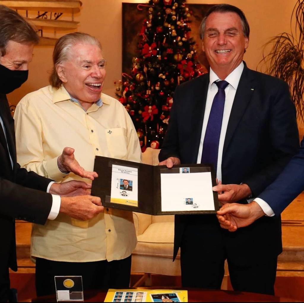Silvio Santos e Jair Bolsonaro