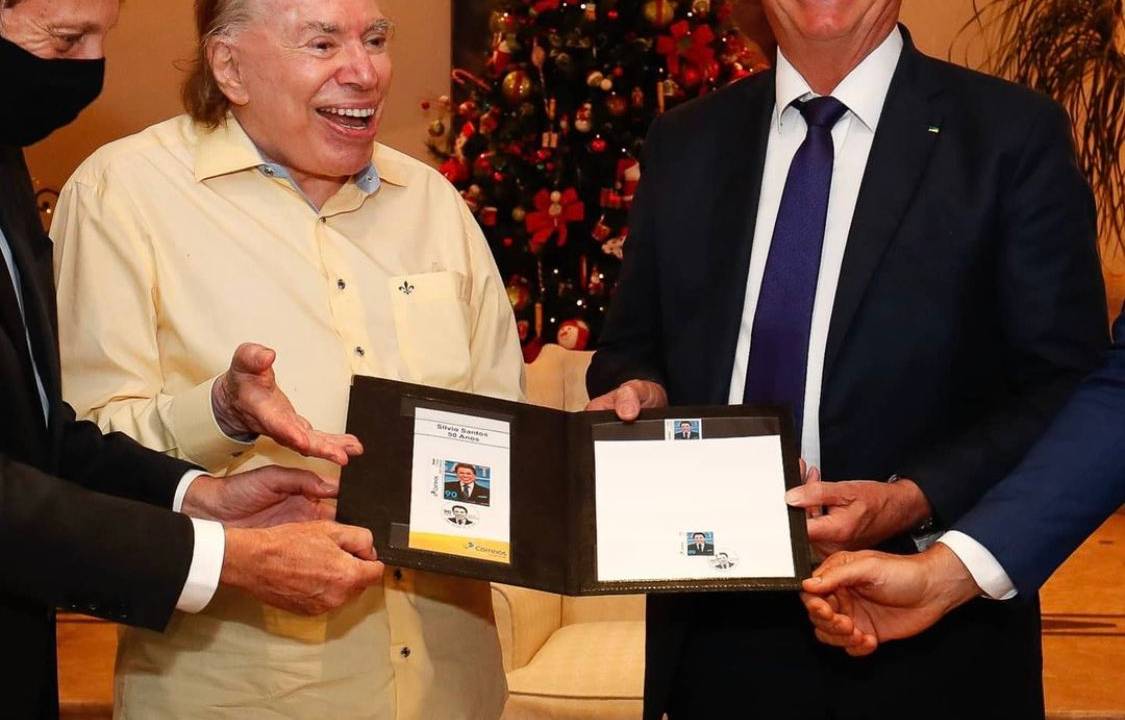 Silvio Santos e Jair Bolsonaro