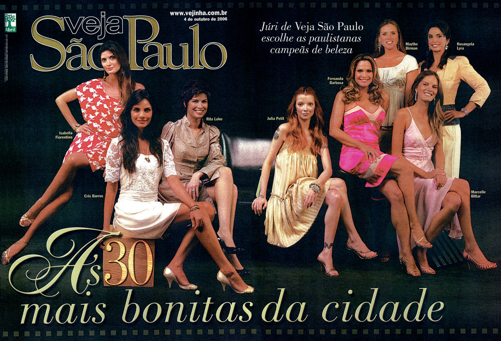 Capa – As 30 Mais Bonitas da Cidade Capa de 4 de outubro de 2006: