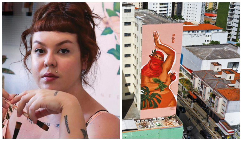 Priscila Barbosa e seu mural "Granada": incisividade e afetividade
