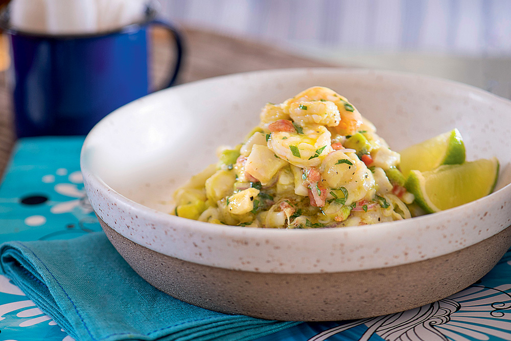 Gula Gula – ceviche Ceviche de abacate: na companhia de frutos do mar