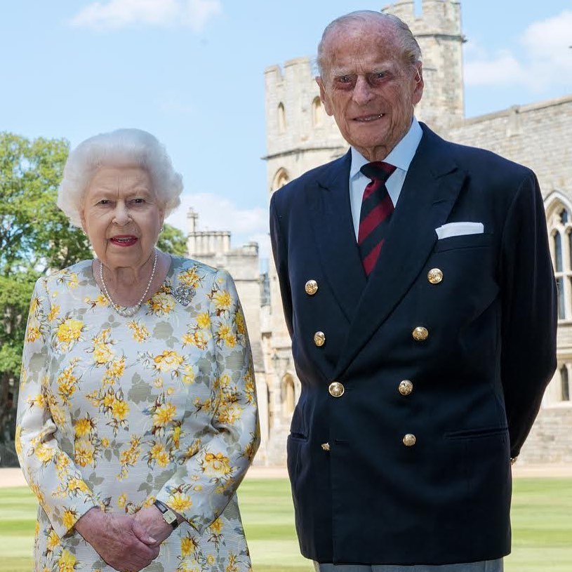 Príncipe Philip e a rainha Elizabeth