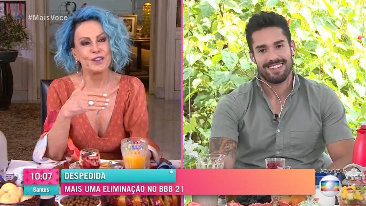 Arcrebiano em entrevista a Ana Maria Braga após eliminação no BBB