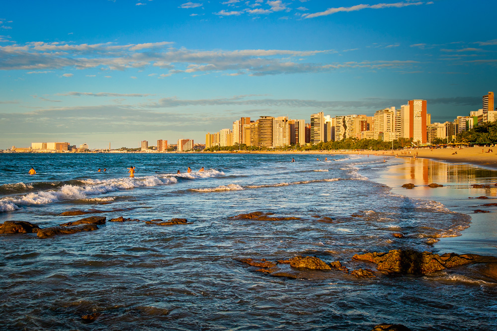 Praia de Meireles, na cidade de Fortaleza, no Ceará