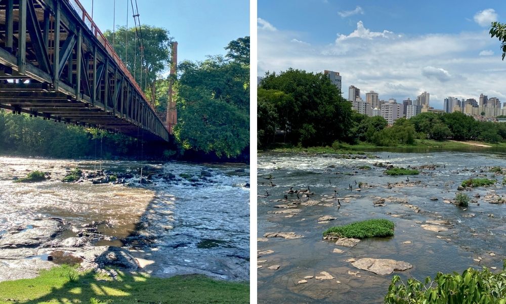 O rio bem no meio da cidade bares e natureza à mão Imagens do rio em Piracicaba