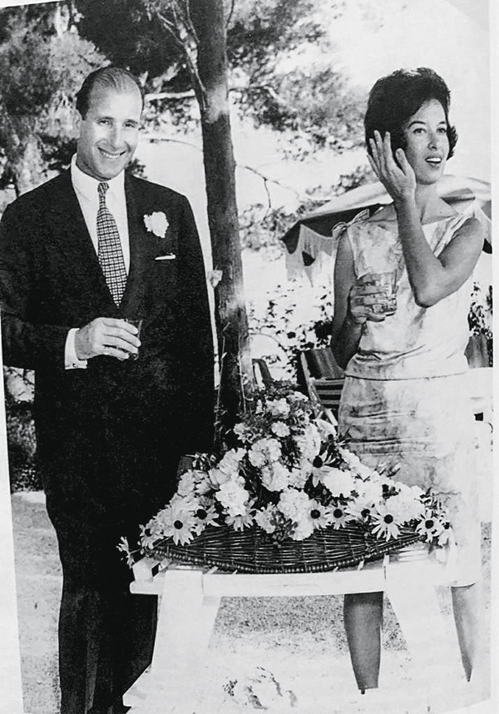 michel etlin e sua esposa no casamentto