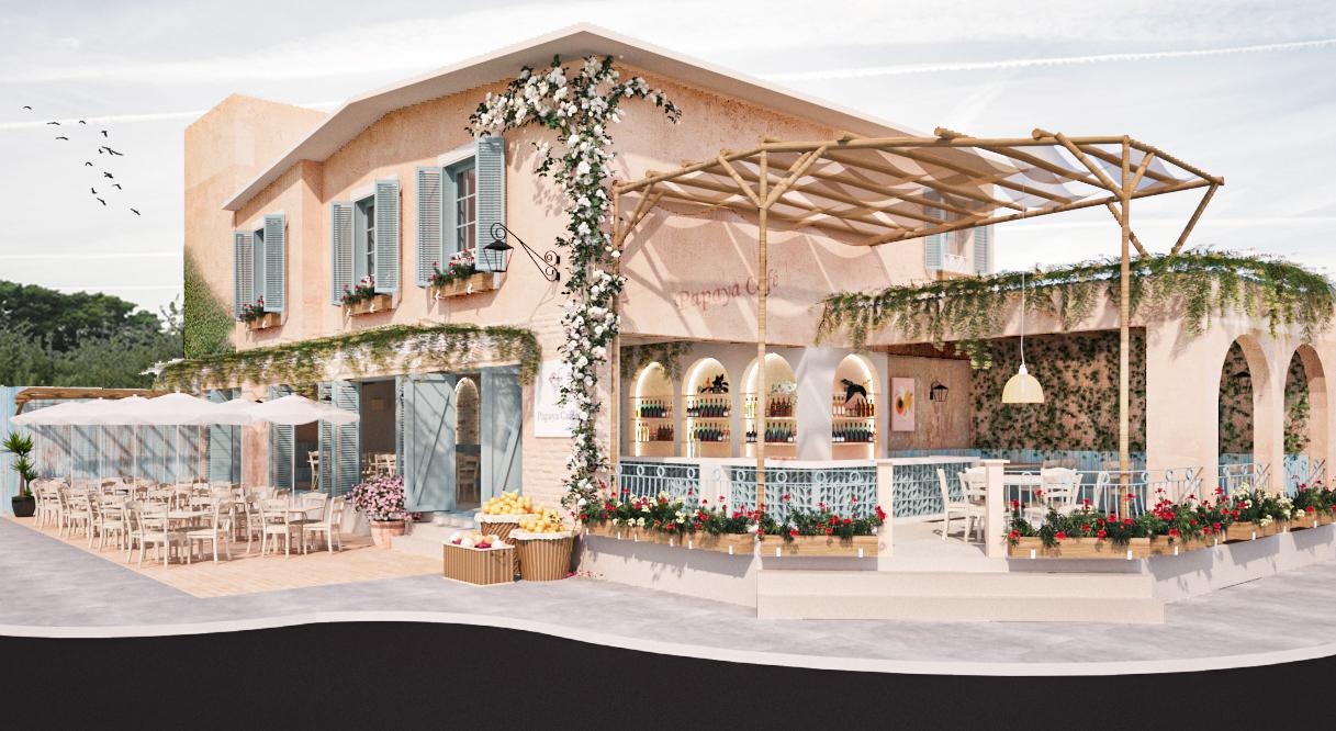 Lugar é inspirado na Itália: nas casas da região da Costa Amalfitana