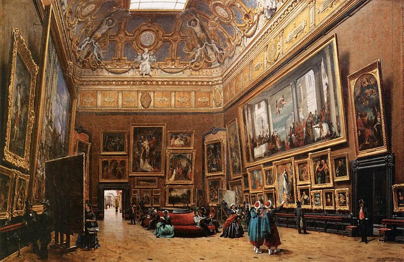 O Salão Carré (1861), de Giuseppe Castiglione (1688-1978): uma das obras da exposição virtual O Advento do Artista, no Louvre