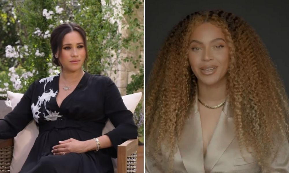 Beyoncé estampa capa de seu site oficial com mensagem a Meghan Markle