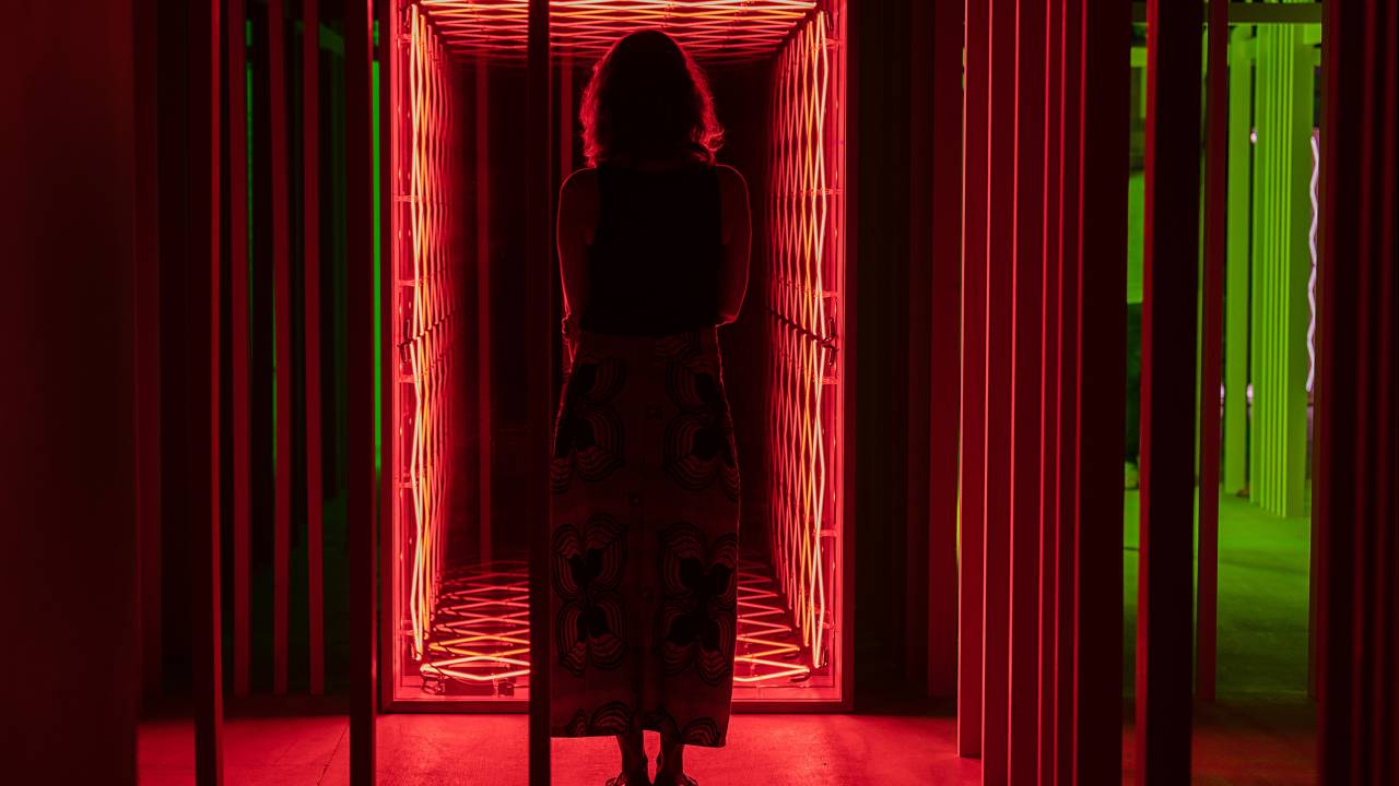 Uma das obras da exposição Ex Finito de Iván Navarro: visita virtual disponível