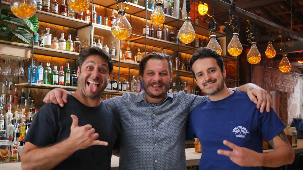 Spencer Amereno no Guilhotina Balcão em novo comando: Marcello Nazareth, Spencer Amereno Jr. e Rafael Berçot