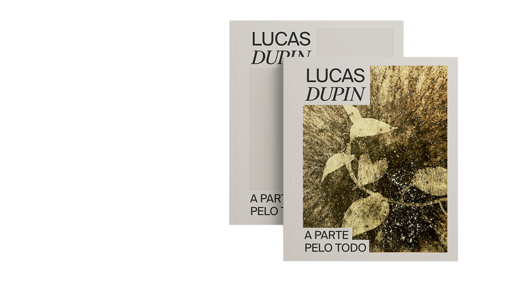 Foto mostra o livro de Lucas Dupin. Capa tem o nome dele e a imagem do que parece ser uma silhueta de folha suja