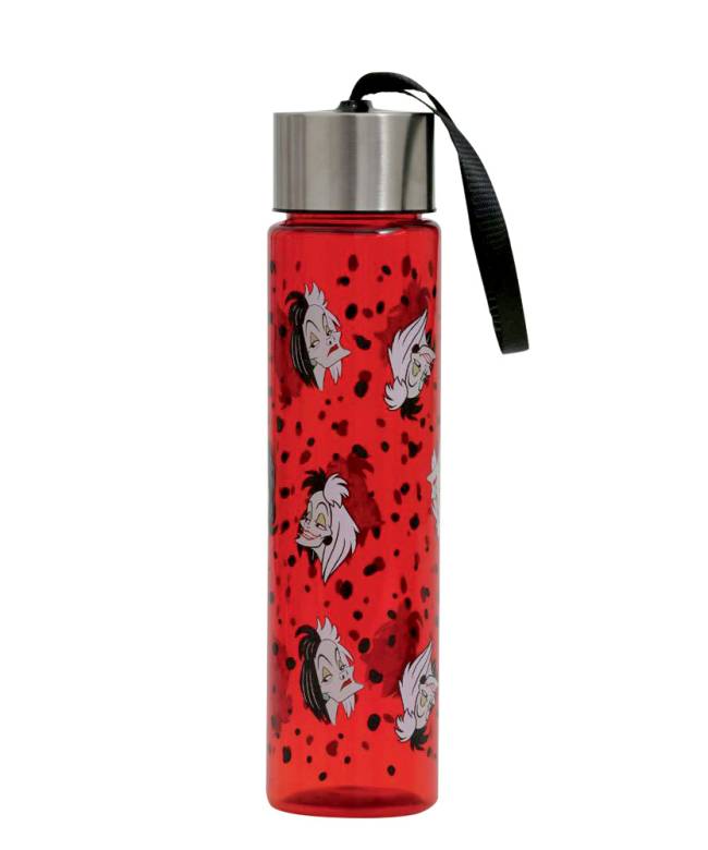 GARRAFA-CRUELA-GAR-RAF-CRUELL-10-VRM-10042664154-C2.jpg Garrafinha de plástico formato redonda que tem vários desenhos da personagem Cruella em sua estampa