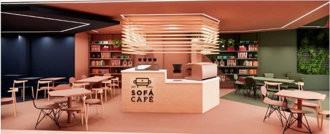 Sofá Café Projeto do Sofá Café na Vila Buarque.