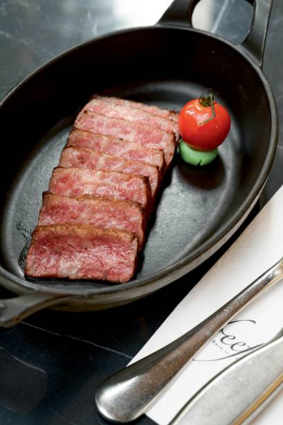 Bife de chorizo grelhado: com wagyu japonês