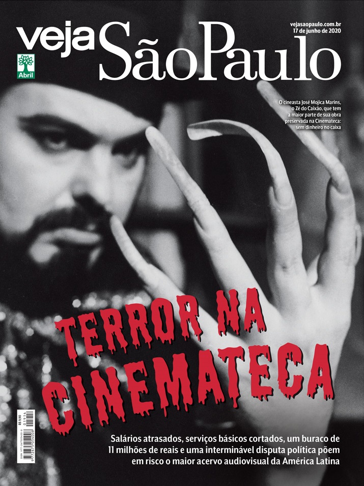 Capa de Veja São Paulo em preto e branco com o título 