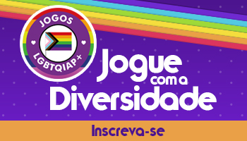 1º Jogos LGBTQIAP+ prefeitura de são paulo Imagem mostra logotipo com cores da bandeira LGBT.