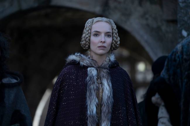 O ULTIMO DUELO – CREDITO 20th Century Studios (2) Jodie Comer, séria, como Marguerite de Carrouges