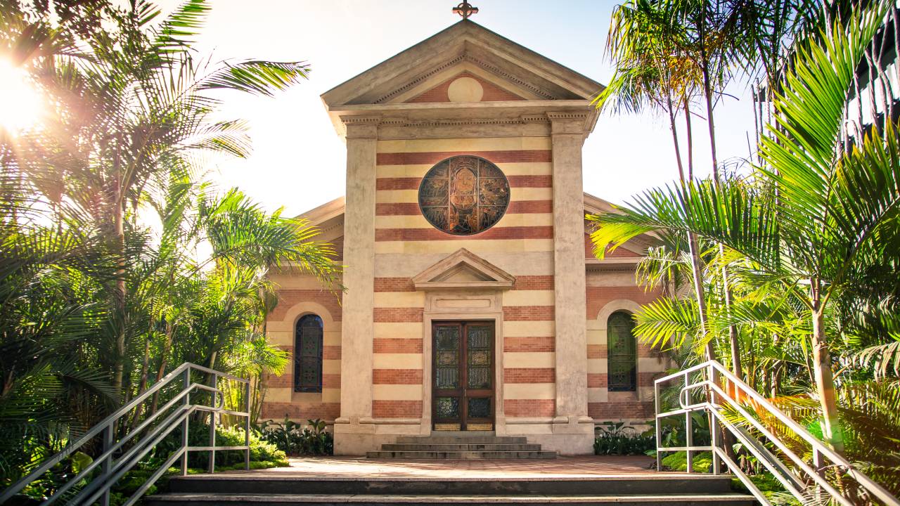 Fachada da Capela Santa Luzia.