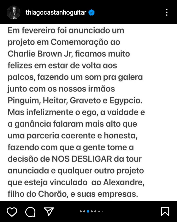 Screenshot_20211126-153853_Instagram Imagem mostra printscreen com texto em fundo branco.