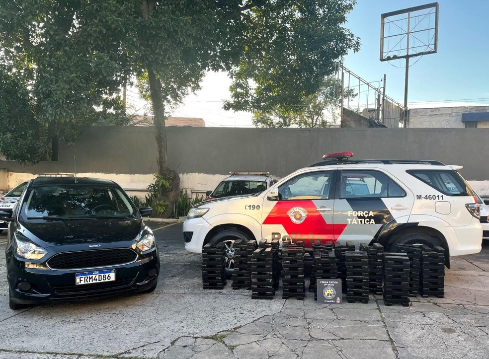 PM prende três pessoas com 500 quilos de maconha na Castello Branco