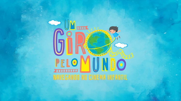 Logo colorido do festival Um Giro pelo Mundo