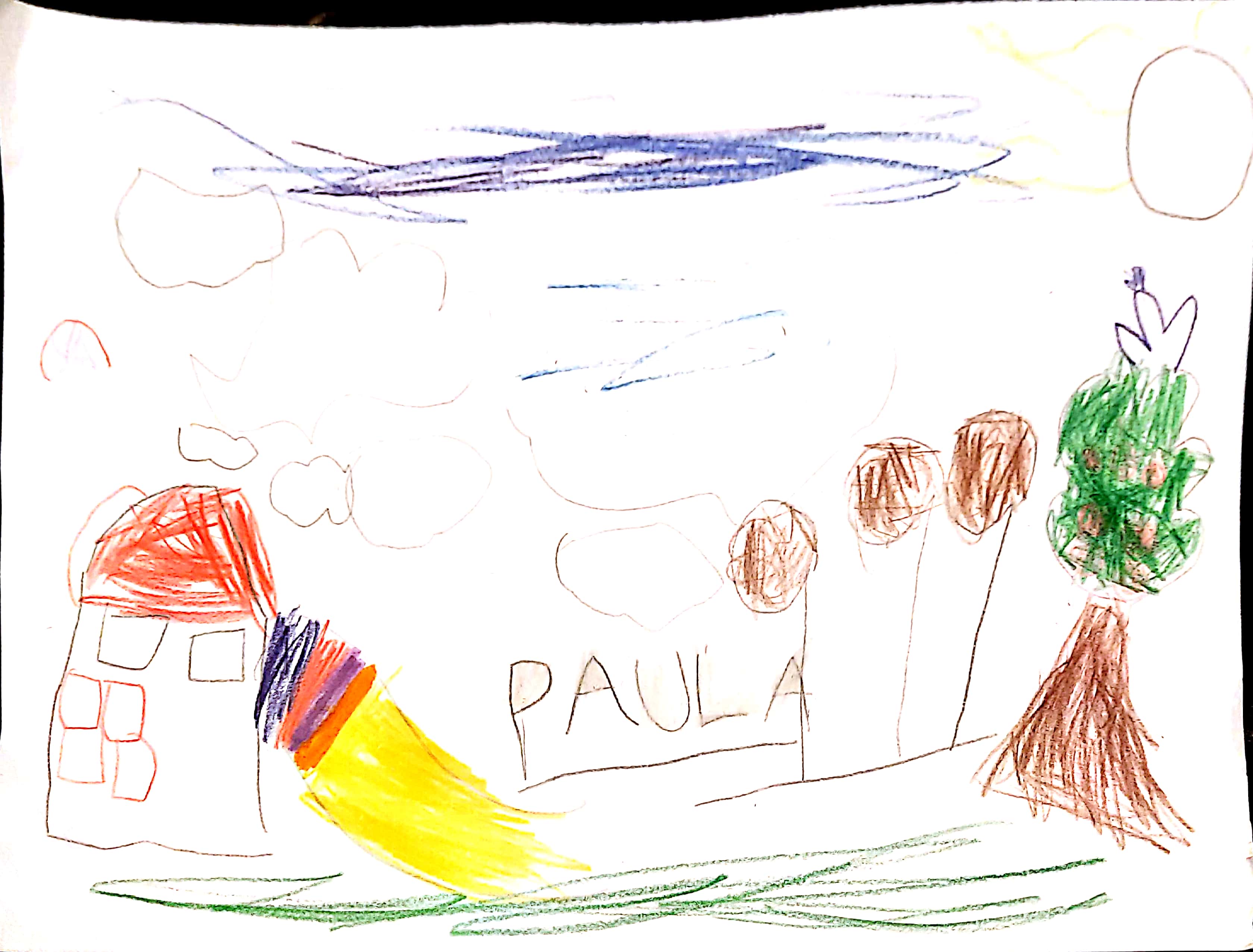 Desenho de uma criança do Parque Augusta.