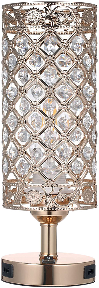 abajur de mesa de cristal