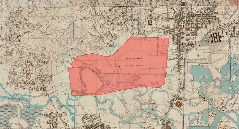 Mapa da cidade de SP de 1930