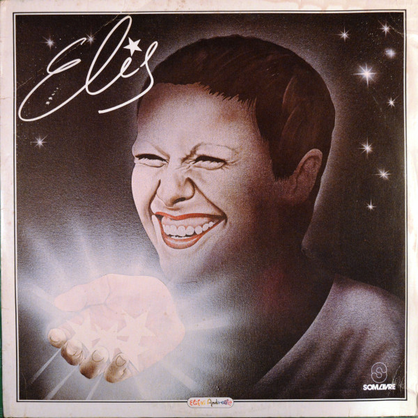 Imagem mostra capa de disco com desenho de mulher sorrindo com a mão segurando um globo iluminado