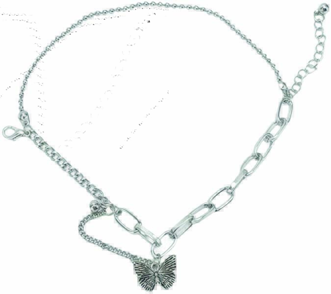 61lSnf9DmTL._AC_SX522_.jpg Pulseira prateada com pingente de borboleta