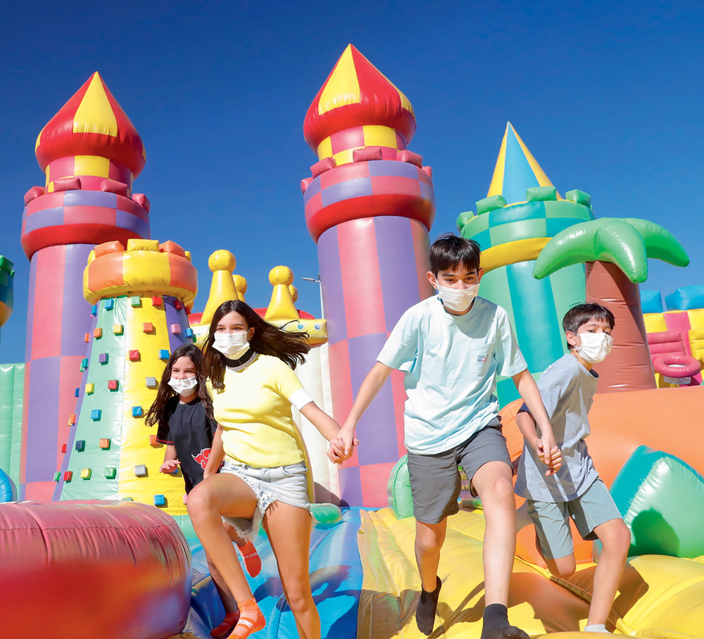 Jump Around, castelo inflável gigante, está de volta em São Paulo