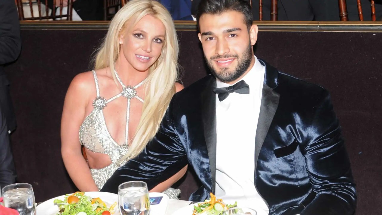 A cantora Britney Spears e o namorado Sam Asghari
