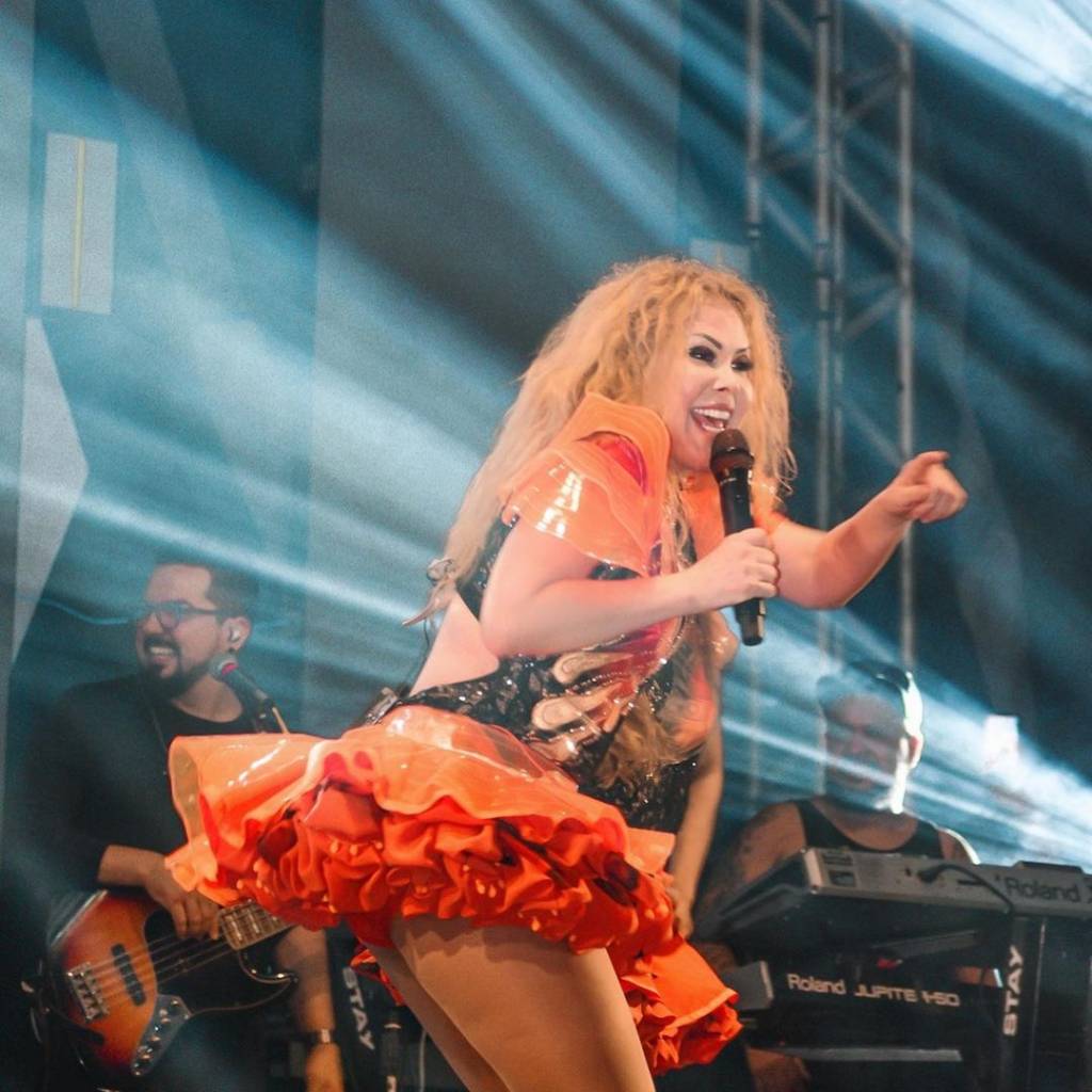 Joelma durante show em Parauepebas