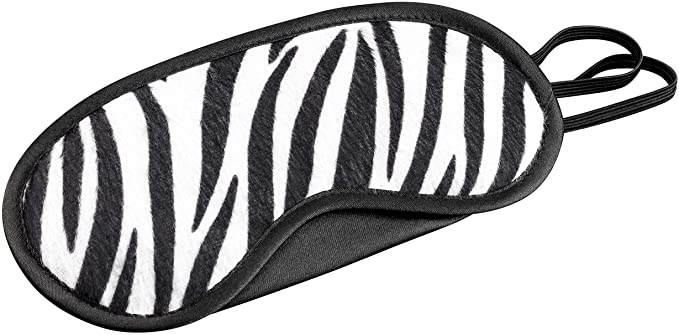 Máscara para dormir com estampa de zebra