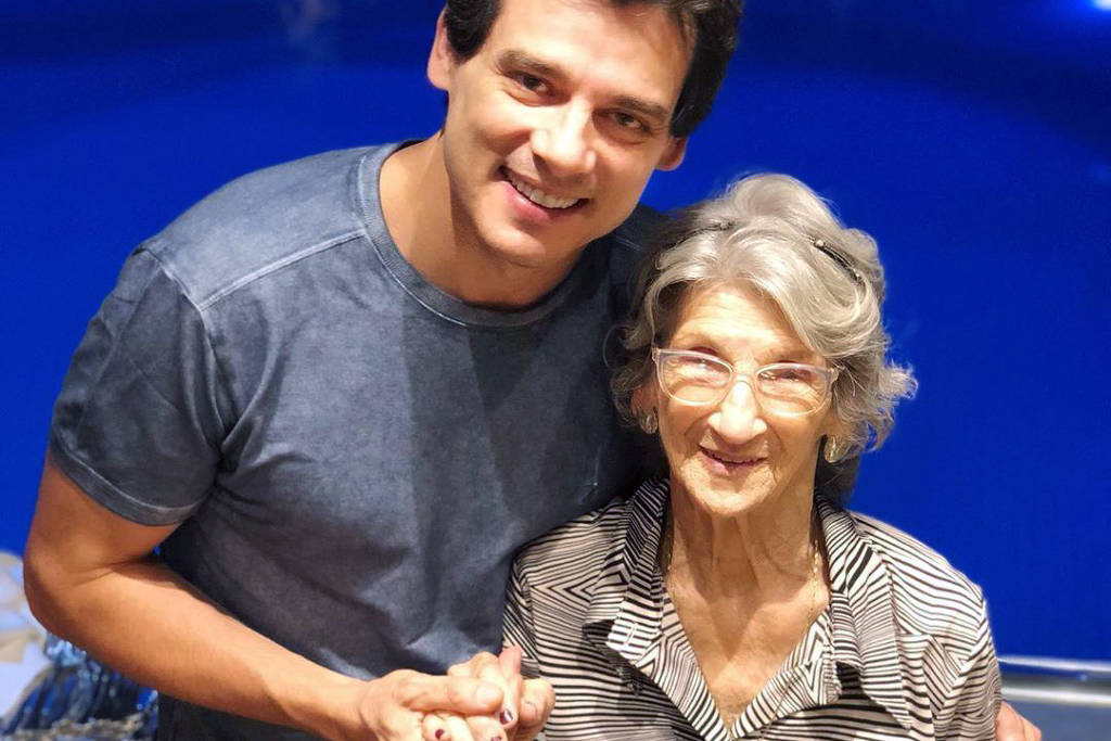 Celso Portiolli e a mãe