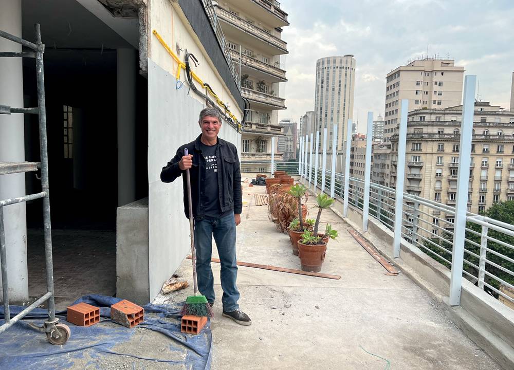 imagem de Olivier na reforma do espaço