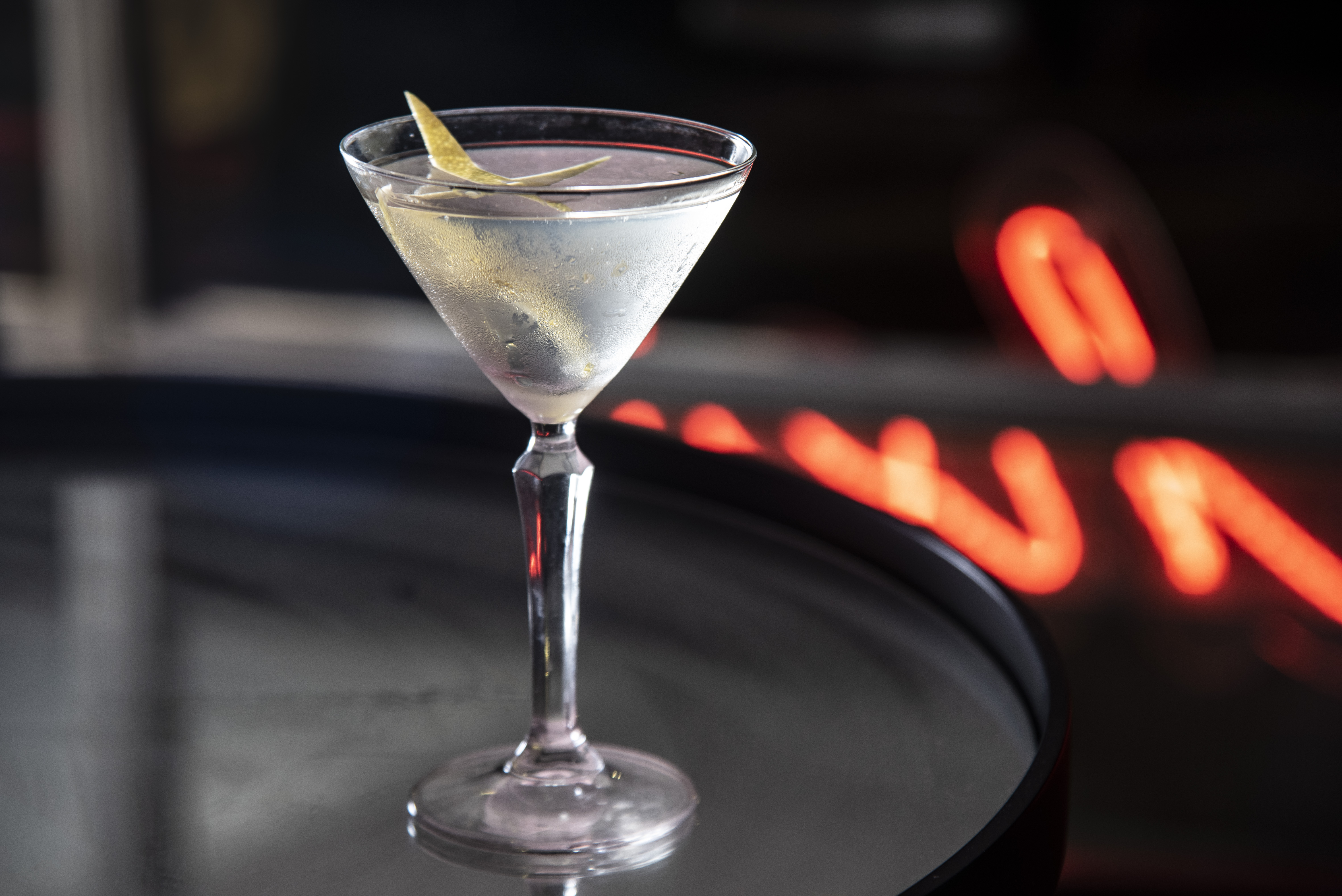 imagem do drinque em uma taça de martini