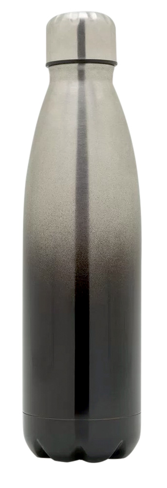 Garrafa t&eacute;rmica com degrad&ecirc; cinza