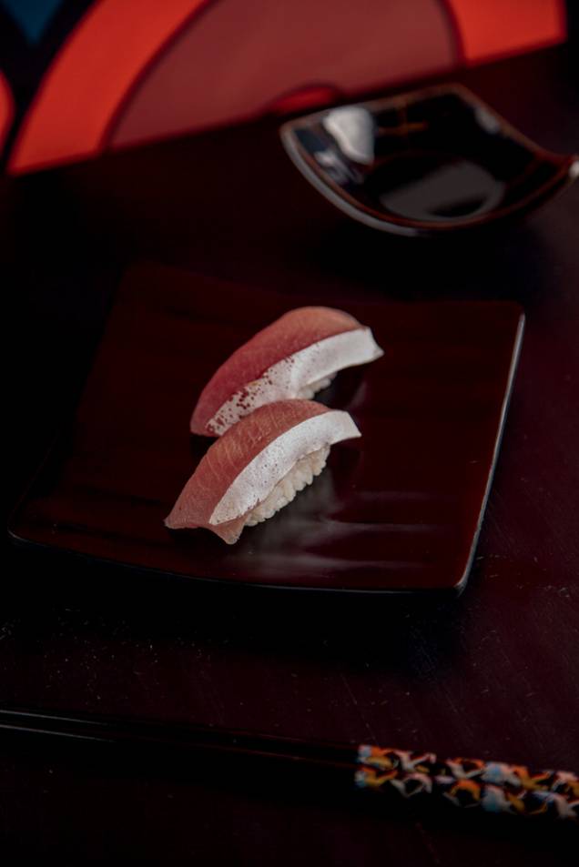 Little Tokyo Casual: niguiri de peixe branco que varia com o frescor das matérias-primas