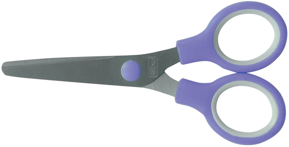 Tesoura lil&aacute;s sem pontas