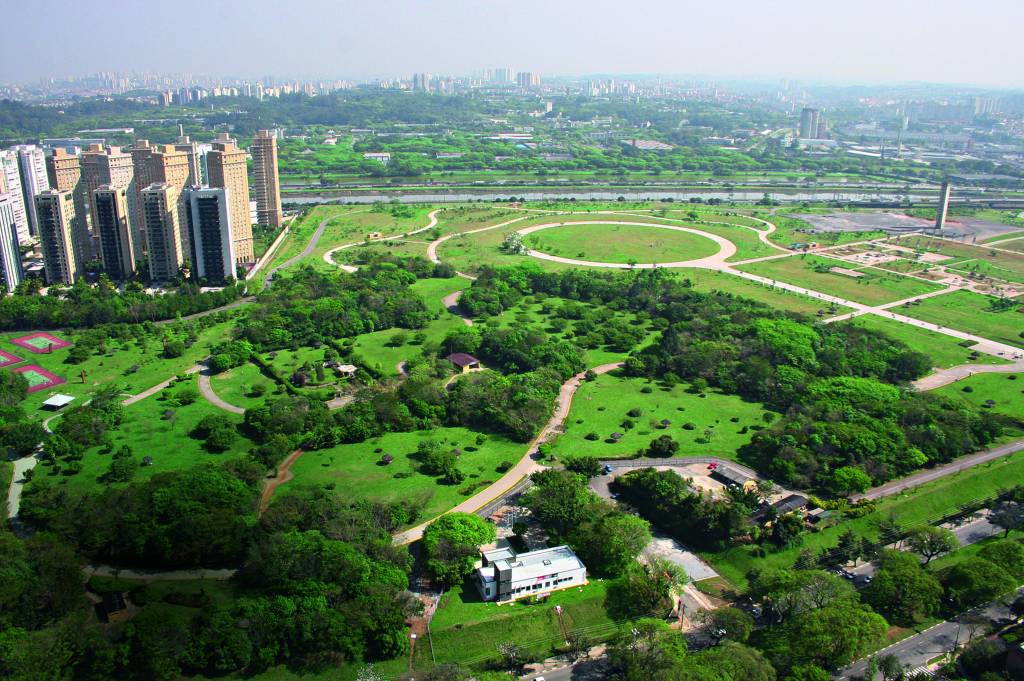 Trecho do Parque Villa-Lobos visto de cima