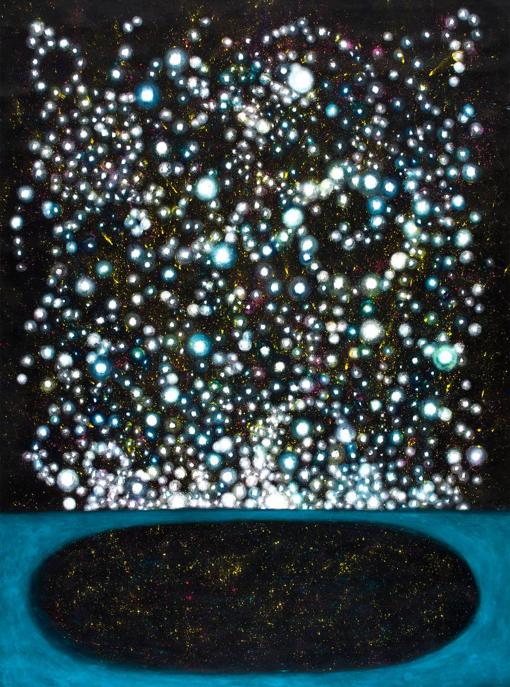 Pintura Nictophilia III (2022), de Marcia Ribeiro