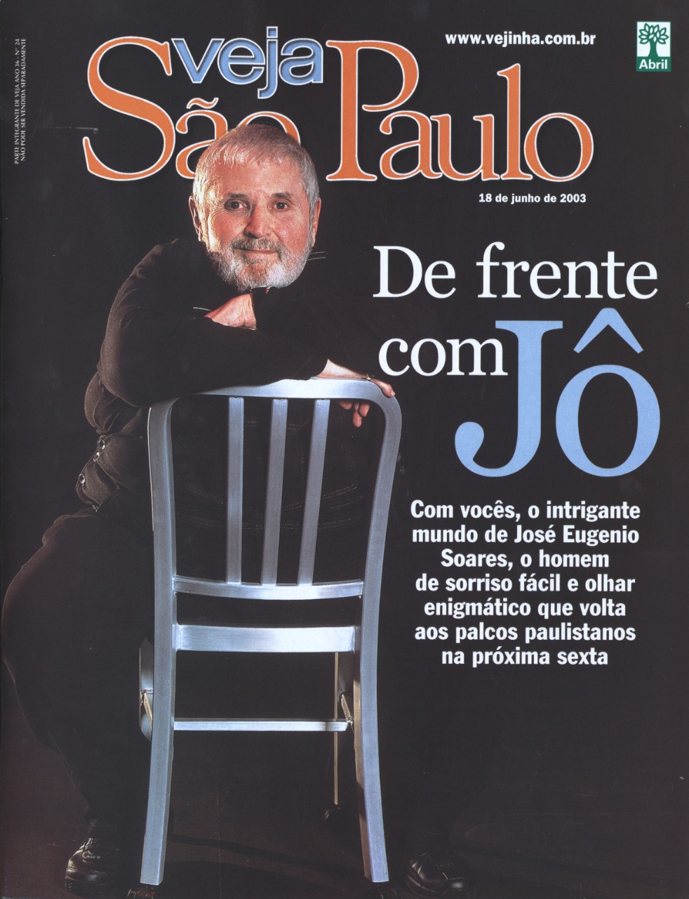Capa da Veja São Paulo de 18 de junho de 2003.