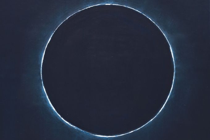 Pintura Eclipse (2022), de Marcia Ribeiro