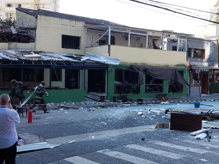 Explosão de botijão de gás em restaurante na Água Branca deixou feridos