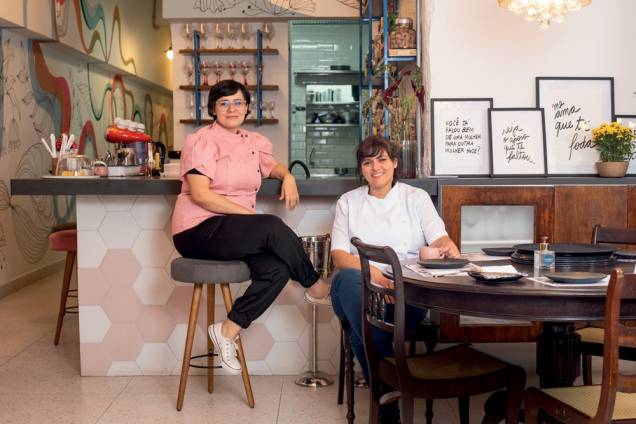 Amélia: restaurante é comandado por Dani e Juliana Borges