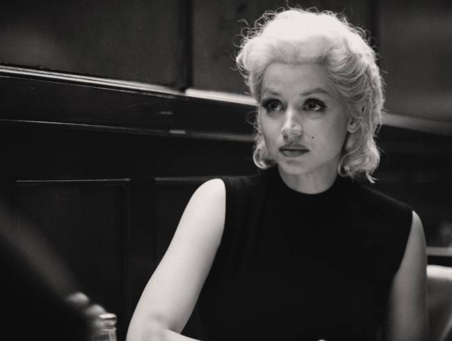 Ana de Armas como Marilyn Monroe