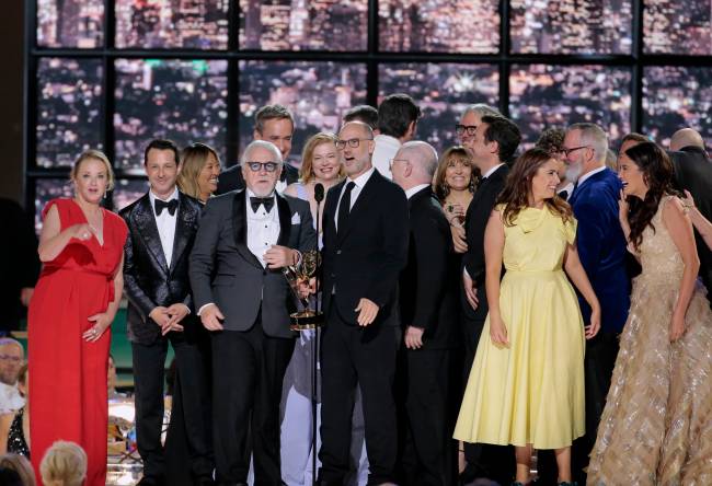 Chris Haston NBC via Getty Images Emmy 2022: Succession levou o principal prêmio da noite