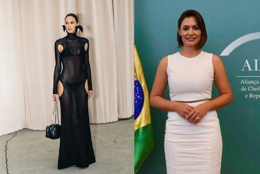 Bruna Marquezine e Michelle Bolsonaro